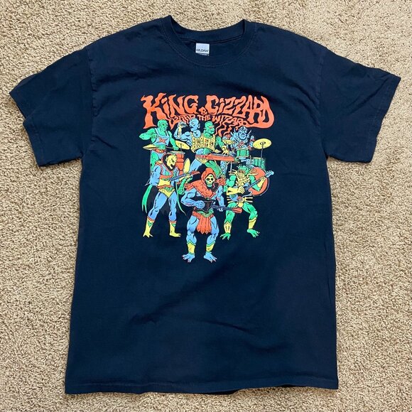 King Gizzard & The Lizard Wizard band tee - official merch, Masters black - Picture 1 of 7